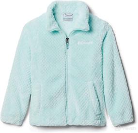 img 1 attached to 🔥 Columbia Girls' Fire Side Sherpa Full Zip: Cozy Comfort for Active Kids