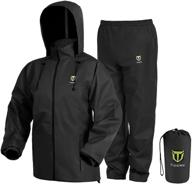 🌧️ tidewe rain suit: black size l - waterproof, breathable & lightweight rainwear logo