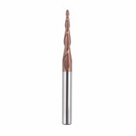 precision carving with spetool ball nose router bit - 2.0mm tip diameter carbide end mill for woodwork and metal mill 3d/2d work logo