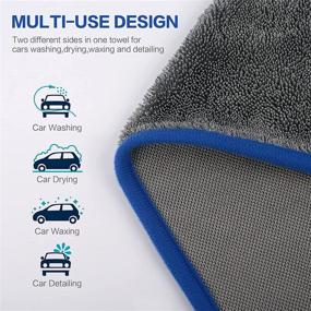 img 2 attached to KinHwa Microfiber Absorbent Detailing Dark Grey