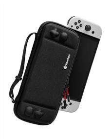 img 4 attached to Protective And Portable: Slim Carrying Case For Nintendo Switch / OLED Model With Military-Grade Protection And 10 Game Cartridge Slots