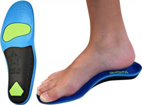 img 2 attached to ⭐ KidSole Children's Memory Foam Starry Shield Arch Support Insole: Added Comfort, Cushion & Arch Support for Kids (Size 2-6, 24 CM)
