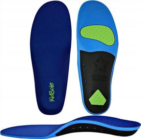img 3 attached to ⭐ KidSole Children's Memory Foam Starry Shield Arch Support Insole: Added Comfort, Cushion & Arch Support for Kids (Size 2-6, 24 CM)