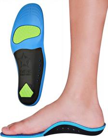 img 4 attached to ⭐ KidSole Children's Memory Foam Starry Shield Arch Support Insole: Added Comfort, Cushion & Arch Support for Kids (Size 2-6, 24 CM)