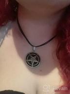 img 1 attached to Satanic Symbol Pendant - PJ Jewelry Lucifer Sigil Necklace, Stainless Steel Seal with Free 20" Chain review by Will Carey
