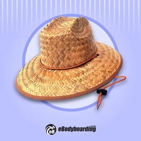 img 2 attached to Stay Protected In Style: EBodyboarding Surf Straw Sun Lifeguard Hat For The Beach