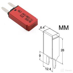 img 2 attached to 5PCS T Tocas Auto-Reset ATM Mini Blade-Style Circuit Breaker (10A), DC 14V