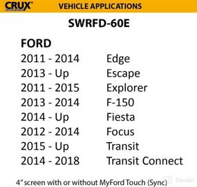 img 1 attached to 📻 CRUX SWRFD-60E: Upgraded Radio Replacement with Steering Wheel Control Retention for 2011-Up Ford Vehicles with 4” Screen