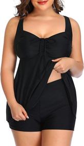 img 2 attached to Women's Clothing - Yonique Tankini Swimwear for Stylish Swimsuits & Cover Ups