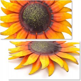 img 2 attached to Add Sunshine To Your Home With EASICUTI 6 Inch Sunflower Metal Wall Art Decorations - Perfect For Indoor And Outdoor Spaces