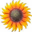 add sunshine to your home with easicuti 6 inch sunflower metal wall art decorations - perfect for indoor and outdoor spaces logo