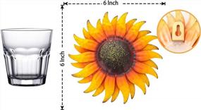 img 3 attached to Add Sunshine To Your Home With EASICUTI 6 Inch Sunflower Metal Wall Art Decorations - Perfect For Indoor And Outdoor Spaces