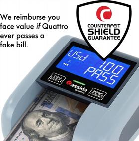 img 3 attached to Cassida Quattro Fast Automatic Currency Counterfeit Detector W/ Advanced Sensors & All-Orientation Feeding - Rechargeable Battery & 3.5" Value & PASS/FAIL Display