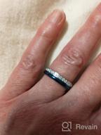 img 1 attached to 2Mm Women Titanium Eternity Ring With Cubic Zirconia - Perfect For Anniversary, Wedding Or Engagement - Size 3-13.5 review by Michele Smith