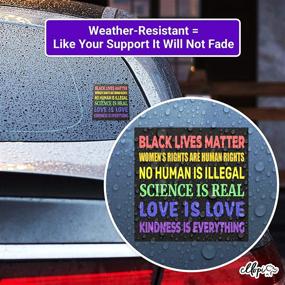 img 2 attached to 🌈 Extra Large LGBTQ Pride Bumper Sticker 1 Pk - Colorful, Weatherproof Kindness is Everything Vinyl Decal - Made in USA - Versatile Use on Cars, Trucks, Laptops, and More