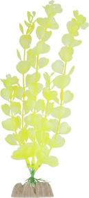 img 2 attached to GloFish Yellow Large Fluorescent Plant: Eye-Catching Aquarium Décor Perfect for Blue LED Lighting