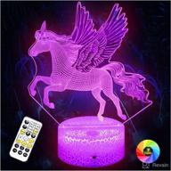 🦄 unicorn toys unicorn lamp night lights - ideal birthday gifts for girls, ages 1-9+ years - 16 colors changing dimmable (unicorn) logo