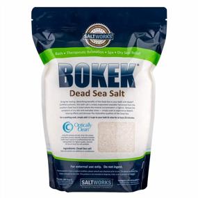 img 3 attached to Соль для ванн Мертвого моря Coarse SaltWorks Bokek, без запаха, пакет весом 5 фунтов - идеально подходит для релаксации и ухода за кожей