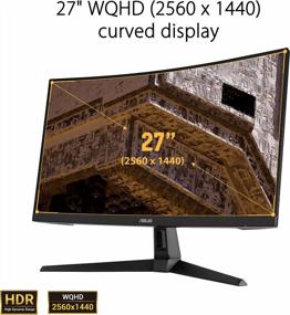 img 3 attached to ASUS VG27WQ1B: Adaptive Sync DisplayPort, 2560X1440P, Eye Care, Built-In Speakers, Flicker-Free, Blue Light Filter, HDMI - Product Search