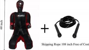 img 3 attached to Kuell Unfilled Grappling Dummy For Adults Wrestling, BJJ, Judo Karate Training - 35, 50, 70, 120 & 140 Lbs Standing MMA Throwing Brazilian Jiu Jitsu With Skipping Rope