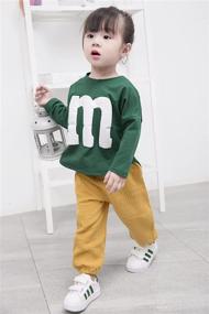 img 2 attached to 🩳 BULINGNA Cotton Linen Elastic Toddler Kids Baby Boy Girl Basic Harem Long Pants Bloomers Casual Joggers