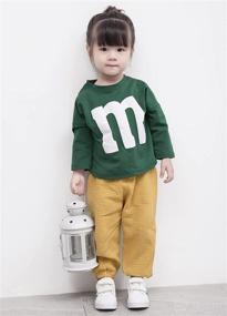 img 3 attached to 🩳 BULINGNA Cotton Linen Elastic Toddler Kids Baby Boy Girl Basic Harem Long Pants Bloomers Casual Joggers