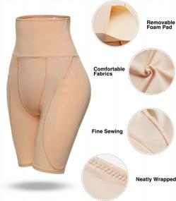 img 1 attached to High-Waist Butt Lifter With Hip Pads And Tummy Control Shaper Panties For Women - Topmelon Hip Enhancer And Fake Butt Padded Underwear