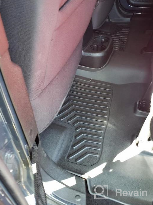 img 1 attached to OEDRO All-Weather Floor Liners Compatible With 2018-2023 Jeep Wrangler JL Unlimited 4-Door - Unique Black TPE Guard Mats review by Mario Schultz