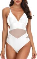 holipick swimsuits waisted v neckline swimwear women's clothing ~ swimsuits & cover ups logo