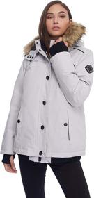 img 2 attached to Alpine North Womens Bomber Silver Women's Clothing ~ Coats, Jackets & Vests