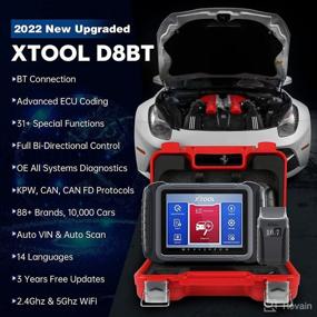 img 3 attached to 🚗 XTOOL D8BT Car Diagnostic Scan Tool: Advanced Features, ECU Coding, Bi-Directional Control, Key Programming, and more!