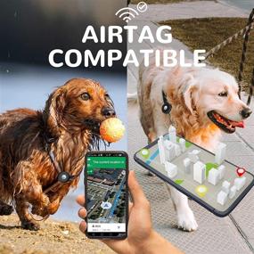 img 1 attached to 🐾 CAISATEQ Silicone Apple AirTag Holder for Dog Collar - Protective AirTag Case Compatible with Apple AirTag