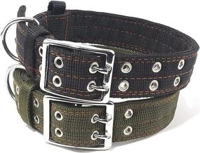 img 3 attached to 🐶 IRCOR Heavy Duty Tactical Dog Collar for Large Pitbull Breeds - 1.5 inch Wide Nylon Collar