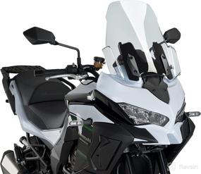 img 2 attached to 🏍️ Puig 9421W Touring Windshield for Kawasaki VERSYS 1000 17-19 in Clear Finish