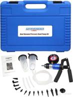 🔧 autowanderer hand vacuum pump pressure tester break bleeding kit - one man brake fluid oil bleeder system tool with adapter case logo