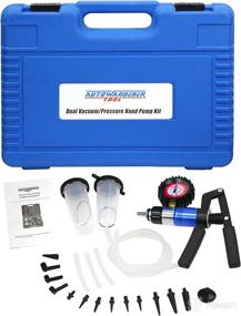 img 4 attached to 🔧 AutoWanderer Hand Vacuum Pump Pressure Tester Break Bleeding Kit - One Man Brake Fluid Oil Bleeder System Tool with Adapter Case