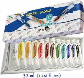 img 3 attached to Non Toxic Watercolor Paint Set - 12 X 32Ml Tubes - Ideal For Beginners, Students & Artists