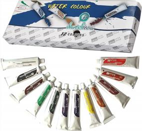 img 2 attached to Non Toxic Watercolor Paint Set - 12 X 32Ml Tubes - Ideal For Beginners, Students & Artists