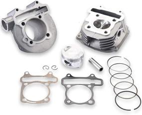 img 4 attached to 🚀 High-performance CLEO GY6 180cc Cylinder Head Kit with 61mm Big Bore and 69mm Valves, ideal for 152QMI 157QMJ Scooters, Mopeds, ATVs, Go Karts, and Quads