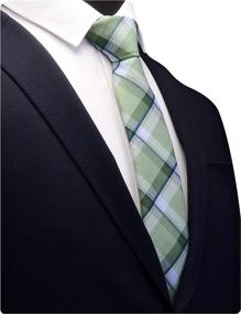img 3 attached to 👔 GUSLESON Striped Wedding Neckties 0910 11: Stylish Men's Accessories for Ties, Cummerbunds & Pocket Squares