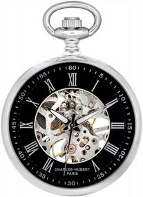 img 1 attached to Charles Hubert Paris Classic Collection Mechanical Men's Watches in Pocket Watches