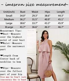 img 1 attached to Women'S Halter Neck Ruffle Dress: Perfect For Summer Beach Days!