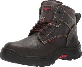 img 4 attached to Skechers Burgin Tarlac: Top-Quality Industrial Embossed Leather Men's Shoes for Work & Safety