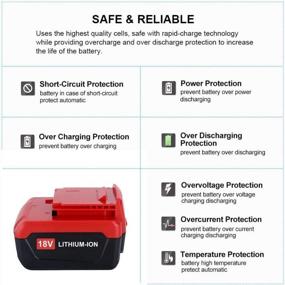 img 2 attached to High Capacity 6.0Ah Replacement Battery For Porter Cable 18V Cordless Tools | Compatible With PC18B PC18BL PC18BLX PCC489N PC188 PCXMVC | Lithium-Ion Battery Pack (1-Pack)