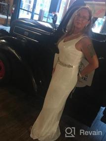 img 8 attached to Lovful Bridal Belt: Crystal Beaded & Rhinestone Sash For Wedding Dress