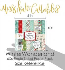 img 2 attached to Winter-Inspired 6X6 Paper Pack For Christmas Scrapbooking - Premium Single-Sided Specialty Papers With 50% Smaller Patterns - 64 Sheets Included