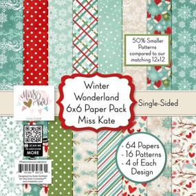 img 3 attached to Winter-Inspired 6X6 Paper Pack For Christmas Scrapbooking - Premium Single-Sided Specialty Papers With 50% Smaller Patterns - 64 Sheets Included