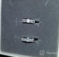 img 1 attached to Carleen 14K White Gold Plated Sterling Silver (925) review by Patricia Jones