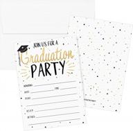 25 unique graduation party invitations with envelopes by distinctivs logo