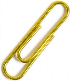 img 2 attached to U Brands Clear Vinyl Coated Medium Paper Clips In Gold - 1,000 Count For Office Supplies - 33Mm Size